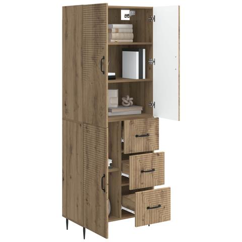 Set di armadi 2 pcs Rovere Artigianale 66 x 34,5 x 89,5 cm - Foto 2