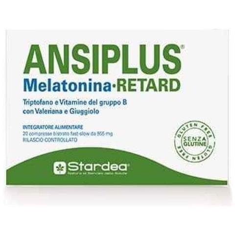 Ansiplus Retard Melatonina 20 Compresse Bistrato Fast Slow 955 mg - Foto 1