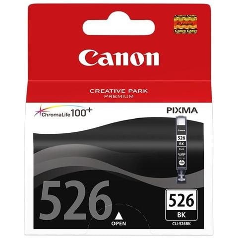 CLI-526BK Serbatoio Ink Originale Nera per Canon Pixma iP4850 Capacità 520 Pagine - Foto 5