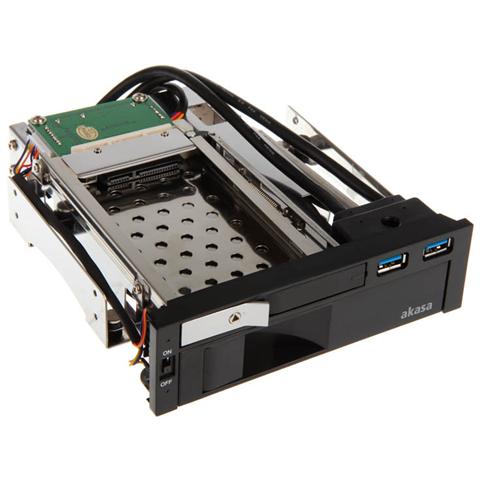 Supporto per Hard Disk Nera Acciaio SATA 2.5" AK-IEN-01 - Foto 1