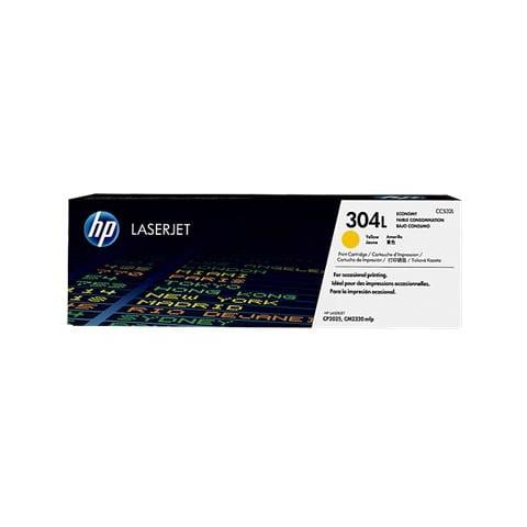 CC532L Toner Originale 304L Giallo per Color Laserjet CM2320MFP Capacità 1 400 Pagine - Foto 1