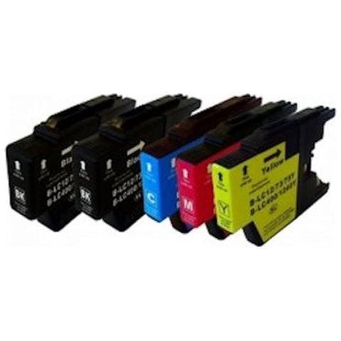 5 Cartucce Compatibile Brother Lc-1240 (2bk + 1 X Colore) - Foto 2