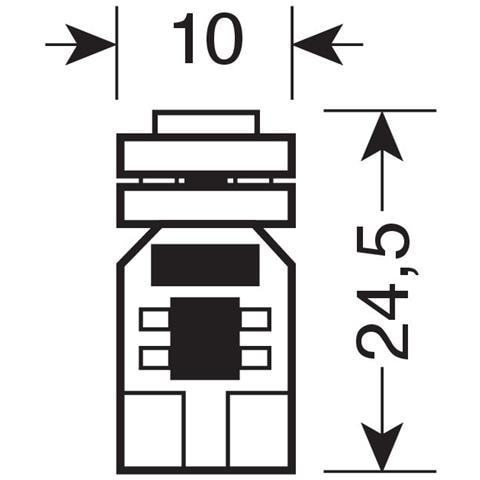 Hyper-micro Led 12v. t10 4smd (3chips), Bianco - Cp - Foto 5