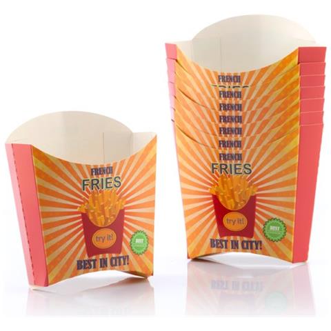 Set Di Scatole Per Patatine Fritte Bbq Classics (pacco Da 8) V0201250 - Foto 2