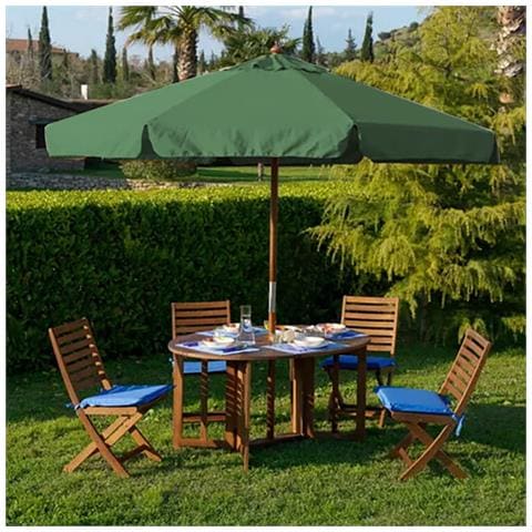 Dominus - Ombrellone Rotondo Da Giardino Palo Centrale In Legno 3 M - Foto 3