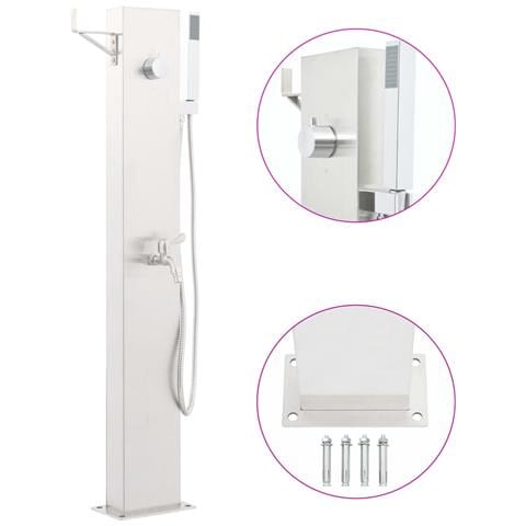 Rubinetteria Per Doccia Da Giardino 110 Cm In Acciaio Inox - Foto 1