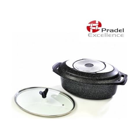 Pradel Eccellenza 52801m Pentola Ovale Set 3 Pezzi Tipo Di Pietra Per Tutti I Fornelli, Induzione Compresa - Foto 2