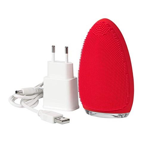 Brillante Spazzola Per Il Viso Per Una Pulizia Profonda, Impermeabile, Cavo Usb Rosso - Foto 2