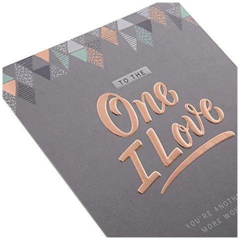 Compleanno Di Carte Per La Persona Che Amo Da - Goffrato Contemporaneo Testo Design - Foto 2