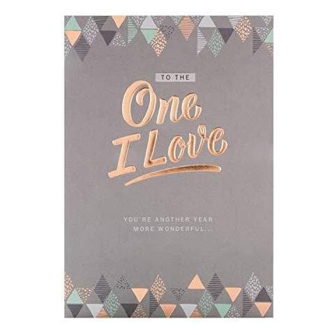 Compleanno Di Carte Per La Persona Che Amo Da - Goffrato Contemporaneo Testo Design - Foto 1
