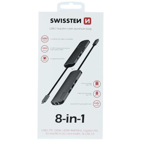 8-in-1 Usb-c Hub Aluminium Body - 440-401-03 (44040103) - Foto 6