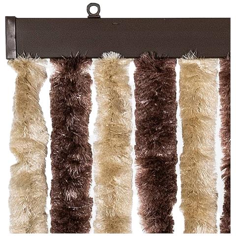 Zanzariera Beige e Marrone Chiaro 118x220 cm Ciniglia - Foto 2
