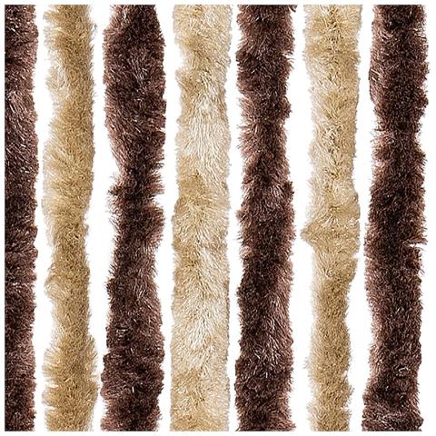 Zanzariera Beige e Marrone Chiaro 118x220 cm Ciniglia - Foto 6