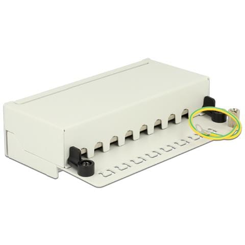 87680, 8 x RJ45/8 x LSA, Grigio, Metallo, Scatola - Foto 1