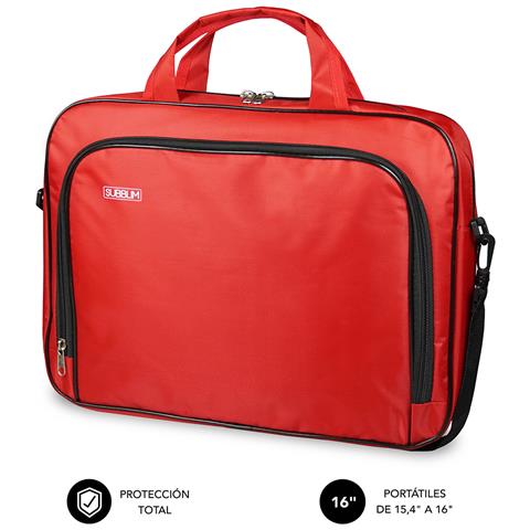 SUB-LB-1OLB052 borsa per laptop 40,6 cm (16") Borsa con caricamento dall'alto Rosso - Foto 1