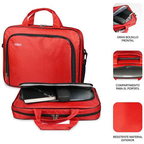 SUB-LB-1OLB052 borsa per laptop 40,6 cm (16") Borsa con caricamento dall'alto Rosso - Foto 3