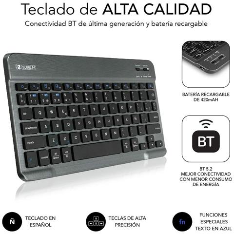 Custodia Per Tablet E Tastiera Subblim Samsung Galaxy A8 Nero - Foto 2