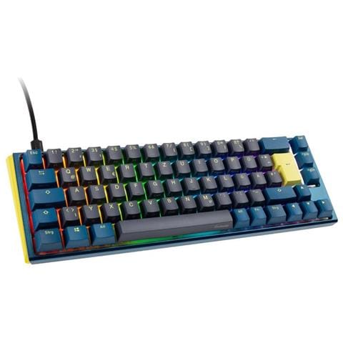 One 3 SF DayBreak Tastiera Gaming USB Tedesco Nero, Blu - Foto 2