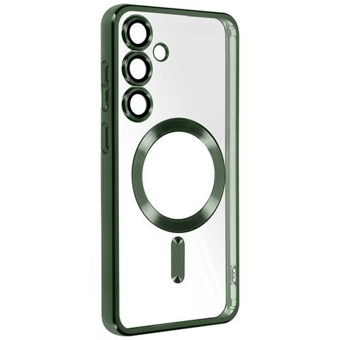 Cover Magsafe Per Samsung S24 Plus In Silicone Bordo Cromato - Foto 5