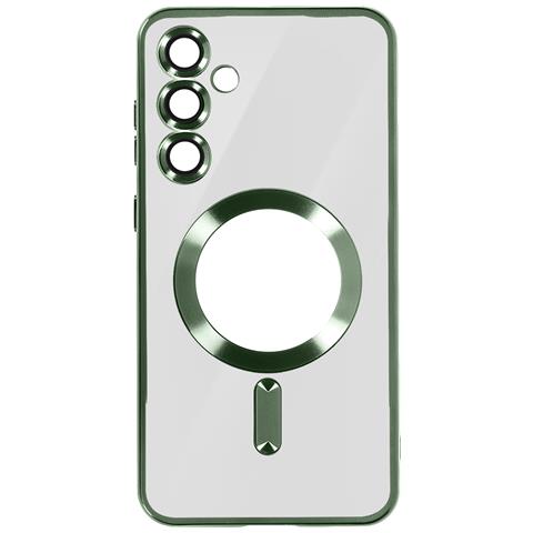 Cover Magsafe Per Samsung S24 Plus In Silicone Bordo Cromato - Foto 1