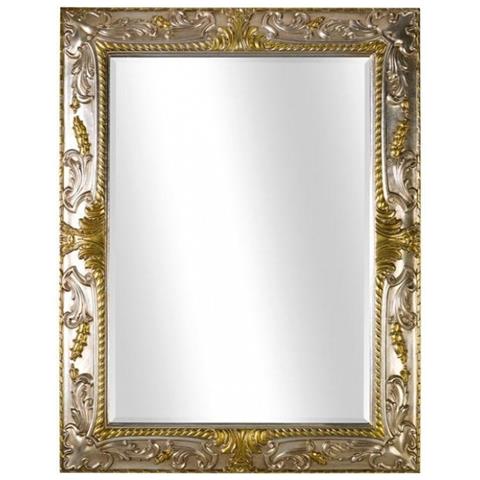 Specchiera In Foglia Argento Con Particolari Mecca Rettangolare Misure: 96 X 96 X 5 - Foto 1