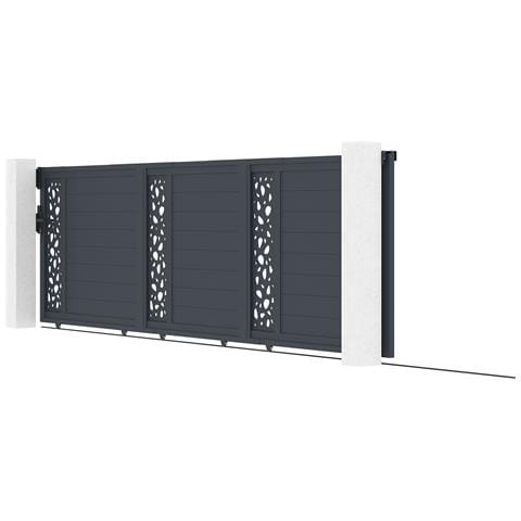 Cancello Scorrevole 5m Sunny H. 140 Grigio Alluminio - Foto 2