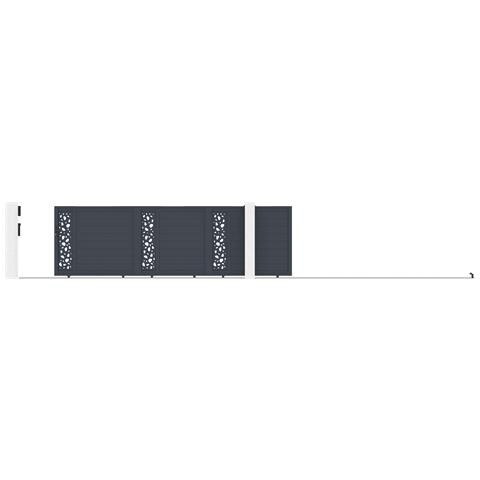 Cancello Scorrevole 5m Sunny H. 140 Grigio Alluminio - Foto 8