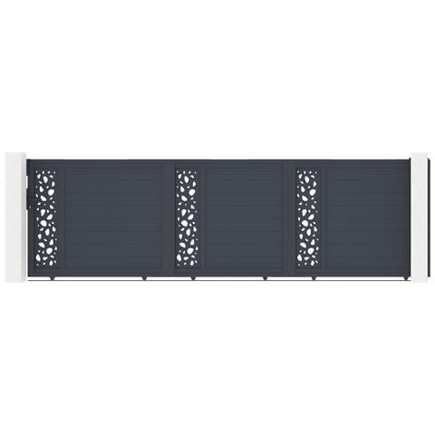 Cancello Scorrevole 5m Sunny H. 140 Grigio Alluminio - Foto 1