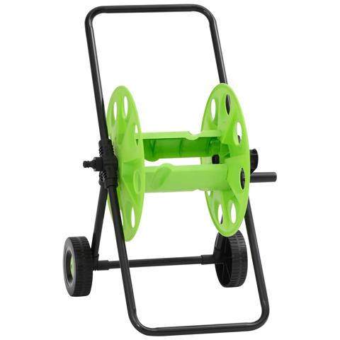 Carrello Avvolgitubo Verde Tubo Flessibile 60 M 1/2"" In Acciaio - Foto 1