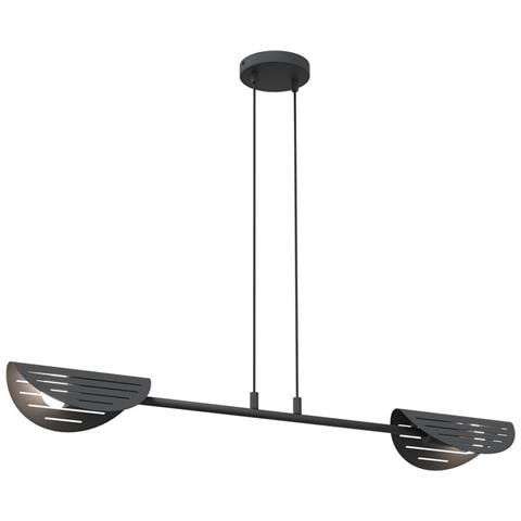 Lampada A Sospensione Saber - Nero - Metallo - 104x9x120 Cm - Foto 1