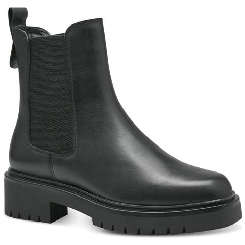 Black Casual Closed Booties Stivaletti Pelle Scarpe Donna Nero Eu 38, 1-25423-41 001 - Foto 1