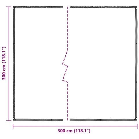Telone Trasparente con Occhielli 3x3 m in Polietilene - Foto 2