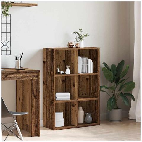 Libreria/credenza Legno Antico 66x30x98 Cm Legno Multistrato - Foto 3