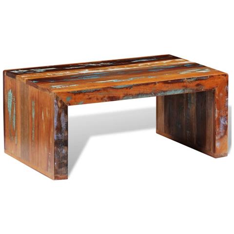 Lusso Casadino -  Tavolino Da Salotto In Legno Di Recupero - Foto 2