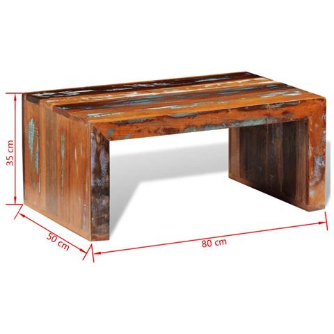 Lusso Casadino -  Tavolino Da Salotto In Legno Di Recupero - Foto 7