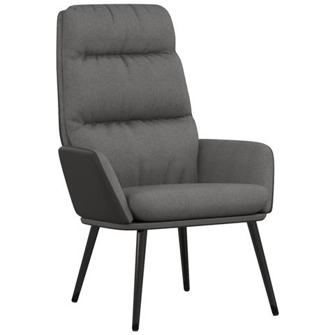 Lusso Casadino -  Poltrona Relax Grigio Chiaro In Tessuto - Foto 1