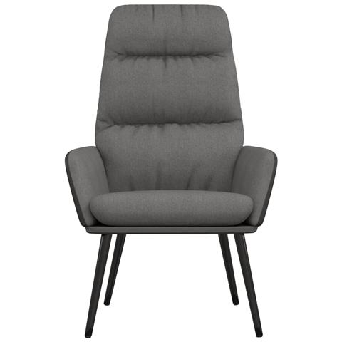 Lusso Casadino -  Poltrona Relax Grigio Chiaro In Tessuto - Foto 2