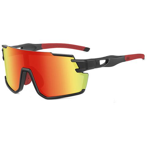 Occhiali Da Sole Sportivi Con Montatura Bianco Sabbia Red - Foto 2