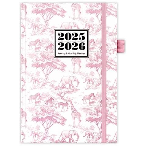Agenda Settimanale 2025-2026 Con Layout A Gradini Pink - Foto 1