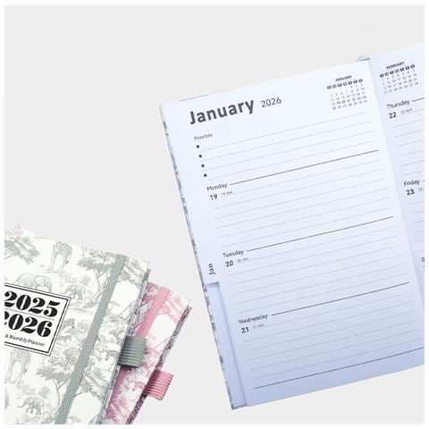 Agenda Settimanale 2025-2026 Con Layout A Gradini Pink - Foto 2