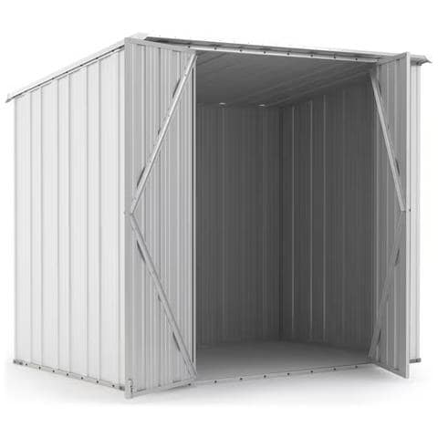 Box In Acciaio Zincato Casetta Da Giardino In Lamiera 2.31 X 1.75 M X H2.02 M - 81 Kg – 4.04 Metri Quadri - Bianco - Foto 2