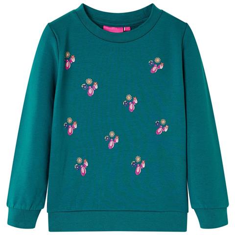 Felpa da Bambina Verde Scuro 92 - Foto 1