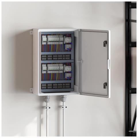 Armadietto di Controllo Grigio 40 x 20 x 60 cm Plastica ABS - Foto 2