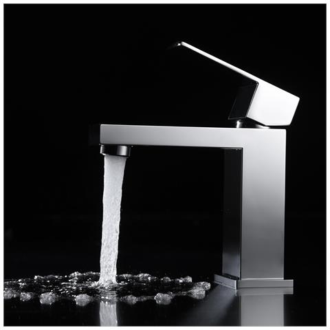 Imex Miscelatore Lavabo Monocomando Valencia Cromato Corpo In Ottone E Zama Cartuccia Ceramica 25mm Con Tubi Flessibili Inclusi Modello Imex-bdv003-1 - Foto 1