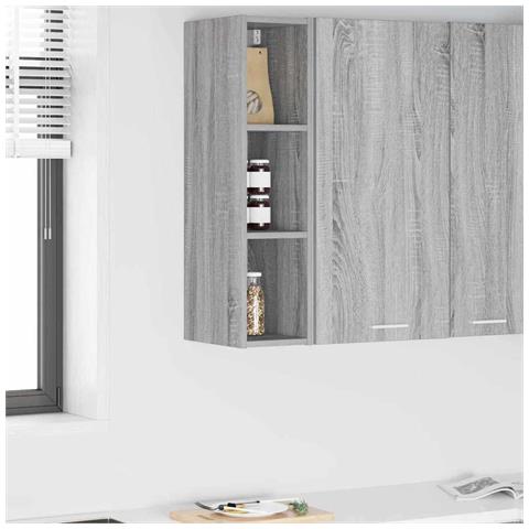 Armadio pensile Riga Grigio Sonoma 20 x 29,5 x 80 cm - Foto 2