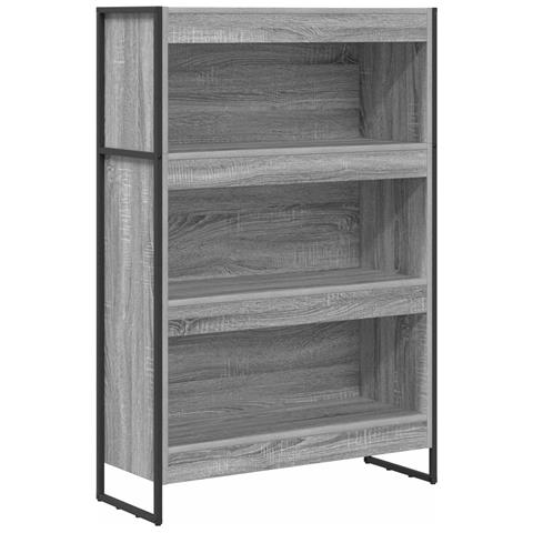 Armadio per Libri Grigio Sonoma 80 x 30 x 155 cm - Foto 1