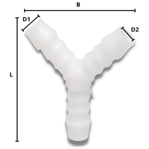 Raccordo Tubo A Y In Plastica 6mm - Foto 2