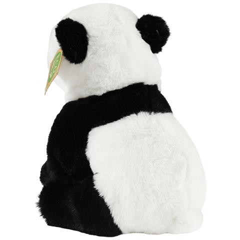 Peluche Panda 23cm Realistico Ultra Morbido In Materiale Riciclato Ecologico, Bianco / Nero - Foto 4