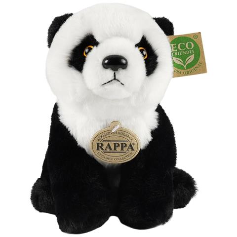 Peluche Panda 23cm Realistico Ultra Morbido In Materiale Riciclato Ecologico, Bianco / Nero - Foto 1