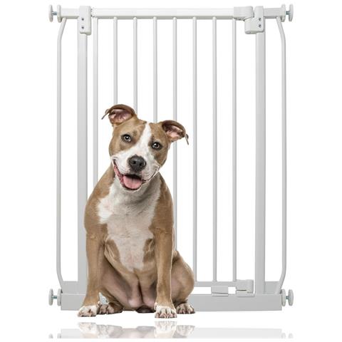Bettacare Cancelletto Per Cani Elite Extra Alto, 65,5cm - 74,5cm, Bianco Opaco, Extra Alto Con 100cm Di Altezza - Foto 1